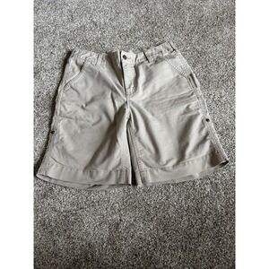 Carhartt Shorts Size 8 Tan (A129)